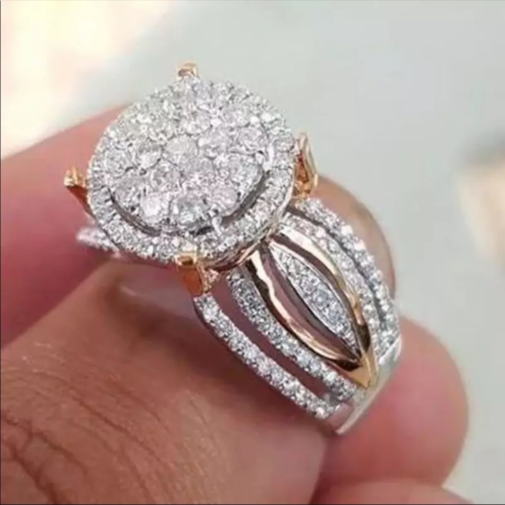 New S925 sterling sliver 2 Carat Diamond Ring - Picture 2 of 4
